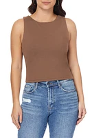 C & California Portia Contour Knit High Neck Tank at Nordstrom,