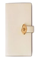 Mulberry Lana Long High Gloss Leather Bifold Wallet in Eggshell at Nordstrom