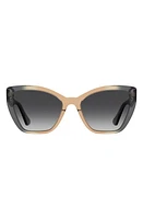 Moschino 55mm Gradient Cat Eye Sunglasses in Grey/tan at Nordstrom