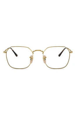 Ray-Ban Jim 51mm Irregular Optical Glasses in Gold Flash at Nordstrom