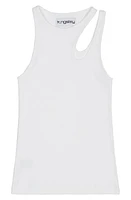 K. NGSLEY Gender Inclusive Romain Cutout Rib Tank at Nordstrom,