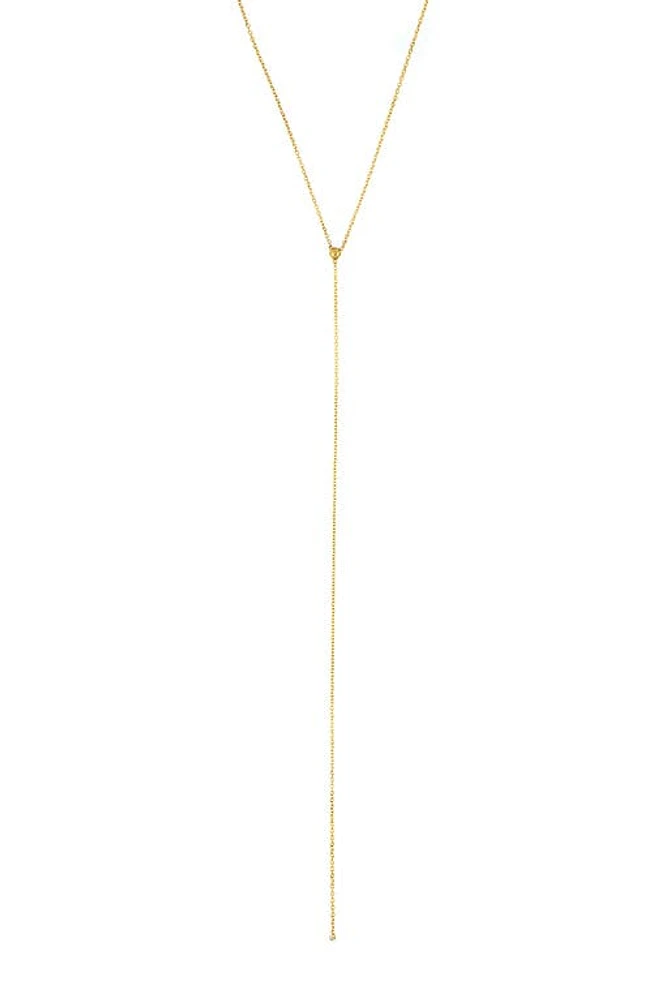 Bony Levy 14K Gold Y-Necklace in Yellow Gold at Nordstrom, Size 18 In