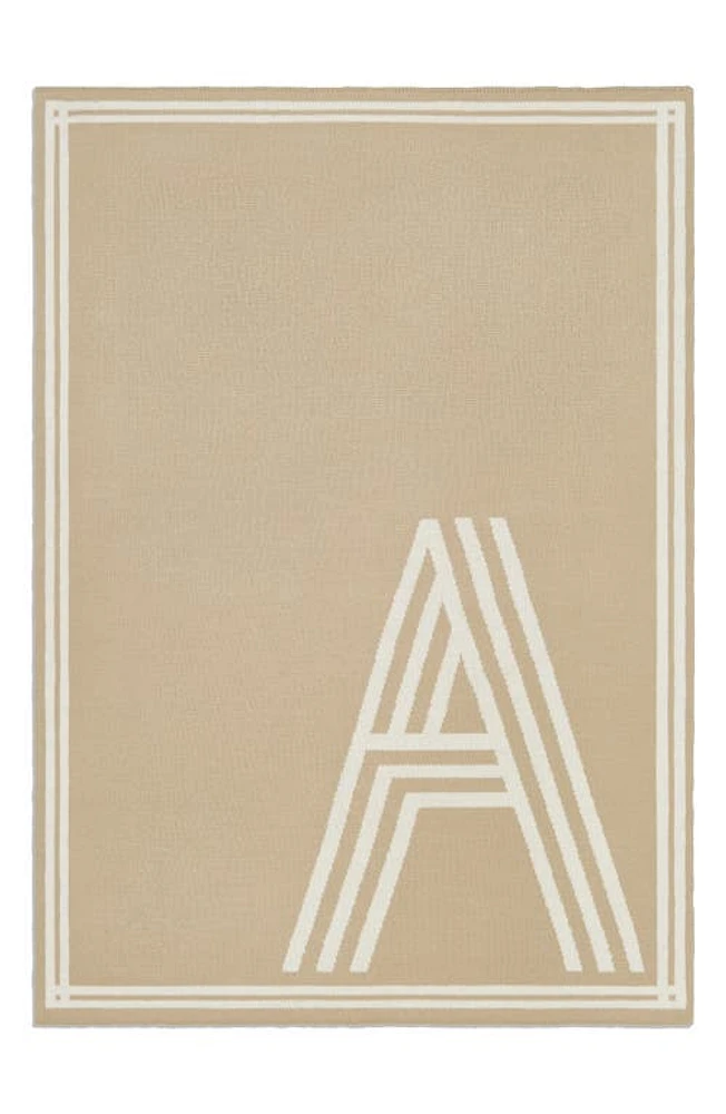 BaubleBar Letter Together Blanket in Neutral-X at Nordstrom