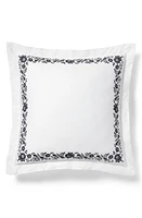 Ralph Lauren Eloise Organic Cotton Embroidered Euro Sham in Studio White at Nordstrom