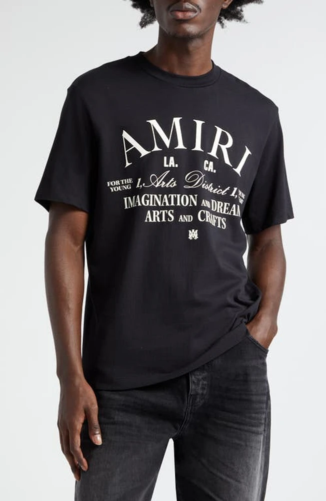 AMIRI Arts District Cotton Graphic T-Shirt in Black at Nordstrom, Size Medium