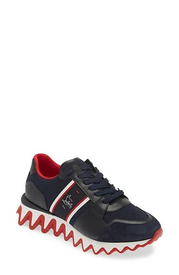 Christian Louboutin Nastroshark Low Top Sneaker Version Navy at Nordstrom,