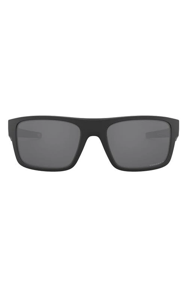 Oakley Prizm Drop Point 61mm Polarized Rectangle Sunglasses in Black at Nordstrom