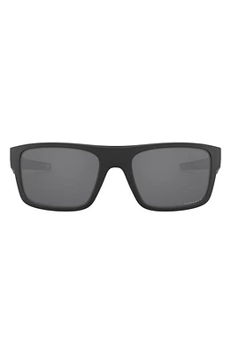 Oakley Prizm Drop Point 61mm Polarized Rectangle Sunglasses in Black at Nordstrom