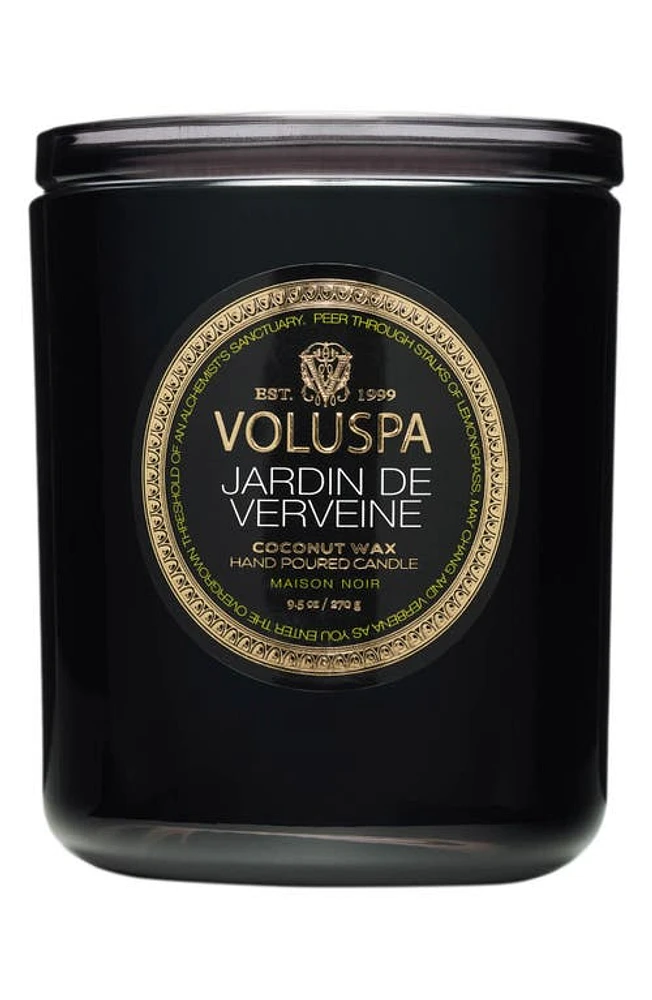 Voluspa Jardin de Verveine Classic Candle in Black Tones at Nordstrom, Size One Size Oz