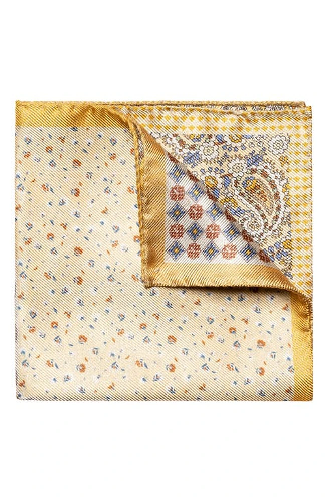 Eton Four-in-One Paisley Silk Pocket Square in Lt/Pastel at Nordstrom