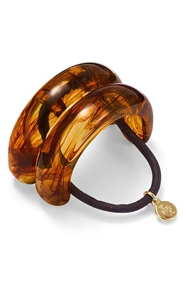 LELET NY Marbleized Double Arch Hair Tie in Amber at Nordstrom