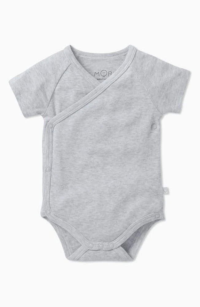 MORI Viscose & Cotton Bodysuit in Gray Marl at Nordstrom