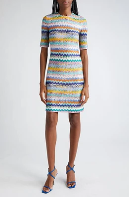 Missoni Zigzag Dress Blue Multicolor at Nordstrom, Us