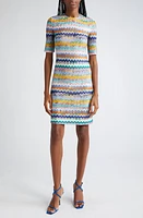 Missoni Zigzag Dress Blue Multicolor at Nordstrom, Us