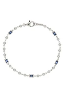 Bony Levy El Mar Sapphire & Diamond Bracelet in 18K White Gold at Nordstrom, Size 7