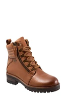 SoftWalk Everett Combat Boot Luggage Leather at Nordstrom,