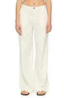 DL1961 Zoie Wide Leg Relaxed Pants White (Vintage) at Nordstrom,