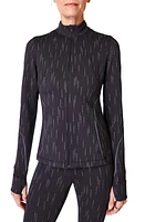 Sweaty Betty Reflective Running Midlayer Zip Jacket Grey Sb Dissolve at Nordstrom,