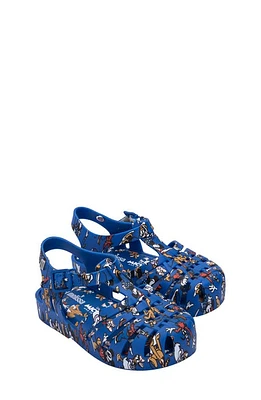 Melissa Kids' Disney Mickey & Friends T-Strap Sandal in Blue Multicolor at Nordstrom, Size 12 M