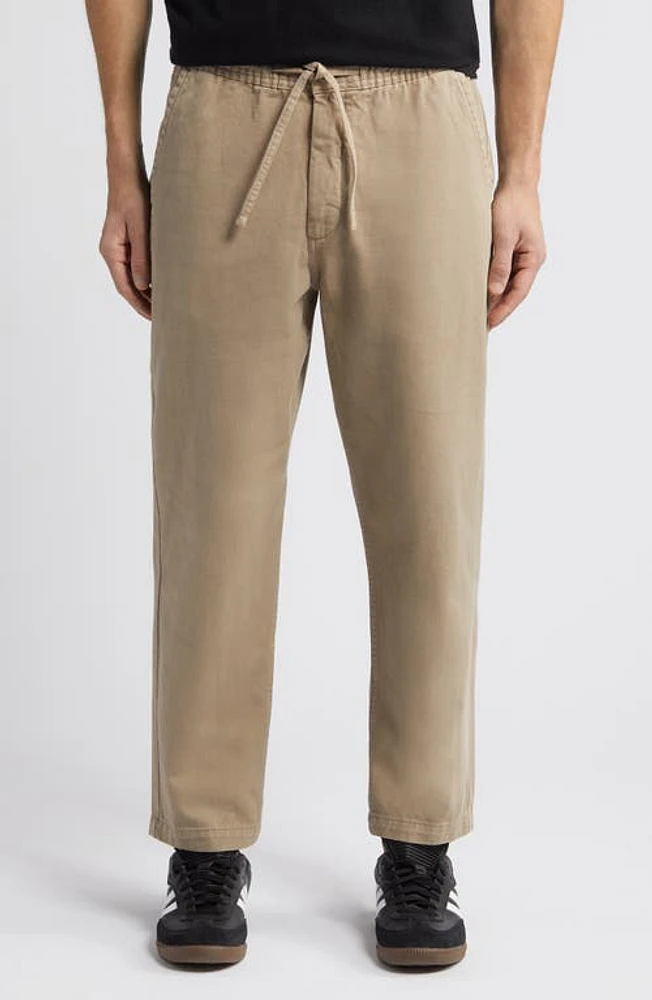 Wax London Kurt Organic Cotton Twill Pants Light Khaki at Nordstrom, X R