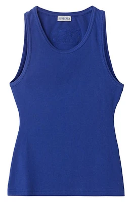 burberry Slim Fit Tonal EKD Rib Tank Knight at Nordstrom,