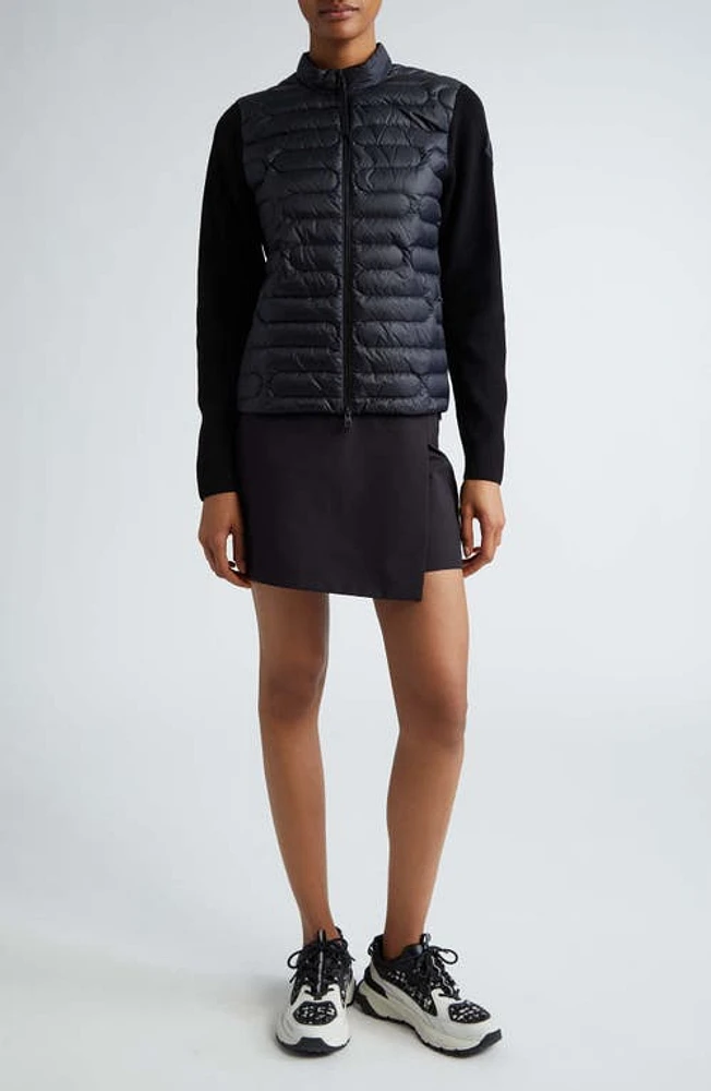 Moncler Logo Patch Stretch Skort Black at Nordstrom, Us