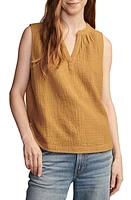 Lucky Brand Popover Gauze Sleeveless Top at Nordstrom,