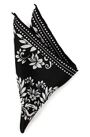 Cufflinks, Inc. Bandana Print Silk Pocket Square in Black at Nordstrom