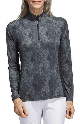 adidas Golf Essentials Half Zip Golf Shirt in Grey Black at Nordstrom, Size X-Small