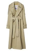 burberry Castleford Water Resistant Gabardine Trench Coat Hunter at Nordstrom,