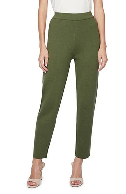 L'AGENCE Saskia Straight Leg Knit Pants Clover at Nordstrom,