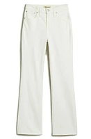 Madewell Curvy Kick Out Crop Jeans Pure White at Nordstrom,