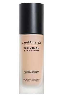 bareMinerals Original Pure Serum Radiant Natural Liquid Foundation Mineral SPF 20 in Fair Cool at Nordstrom