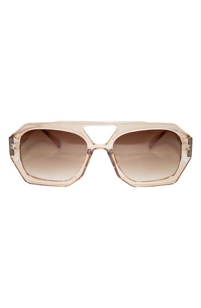 Fifth & Ninth Ryder 57mm Polarized Aviator Sunglasses in Tan/Tan at Nordstrom