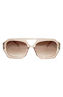 Fifth & Ninth Ryder 57mm Polarized Aviator Sunglasses in Tan/Tan at Nordstrom