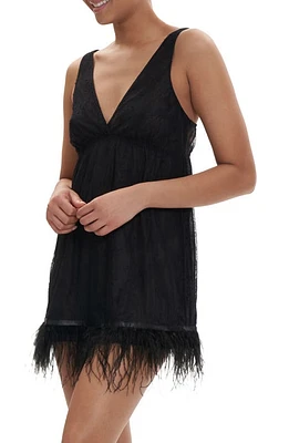 Rya Collection Jasmine Chemise in Black at Nordstrom, Size Medium