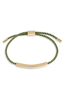 CLIFTON WILSON Braided Pull Through Bracelet in Hunter Green at Nordstrom