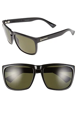 Electric Knoxville XL 61mm Polarized Sunglasses in Gloss Black/Grey Polar at Nordstrom