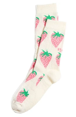 Stems Cotton & Merino Wool Blend Crew Socks in Pink at Nordstrom