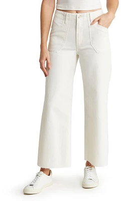 PAIGE Anessa Flare Leg Jeans Tonal Ecru at Nordstrom,