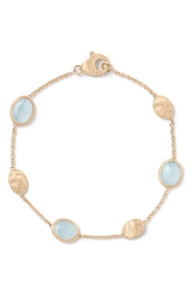 Marco Bicego Siviglia Aquamarine Station Bracelet in Gold at Nordstrom, Size 7