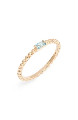 Anzie Dew Drop Blue Topaz Ring in Yellow Gold/Blue at Nordstrom