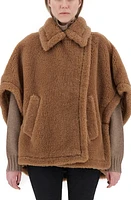 Max Mara Tebe Teddy Camel Hair & Silk Cape at Nordstrom