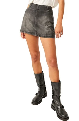 Free People We the Runaway Denim Miniskirt Ashes To at Nordstrom,