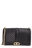 Rebecca Minkoff Love Chevron Quilted Crossbody Bag in Jet Black at Nordstrom