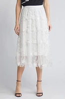 NIKKI LUND Audra Floral Appliqué Chiffon Maxi Skirt at Nordstrom,