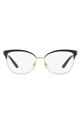 Polo Ralph Lauren 55mm Cat Eye Optical Glasses in Black at Nordstrom