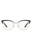 Polo Ralph Lauren 55mm Cat Eye Optical Glasses in Black at Nordstrom