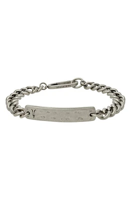 AllSaints Sterling Silver ID Bracelet in Warm Silver at Nordstrom