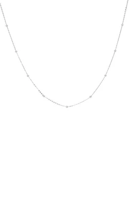 Bony Levy 14K Gold Ball Bead Chain Necklace White at Nordstrom,